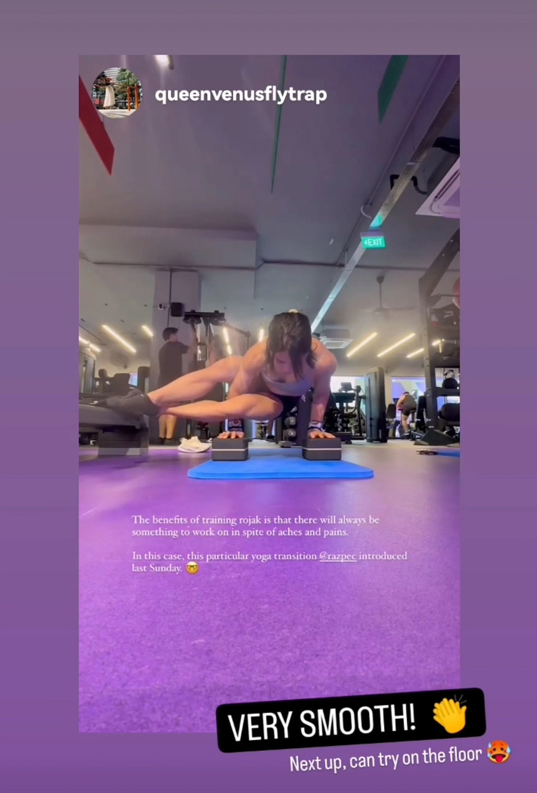 Yoga practice demonstration 1