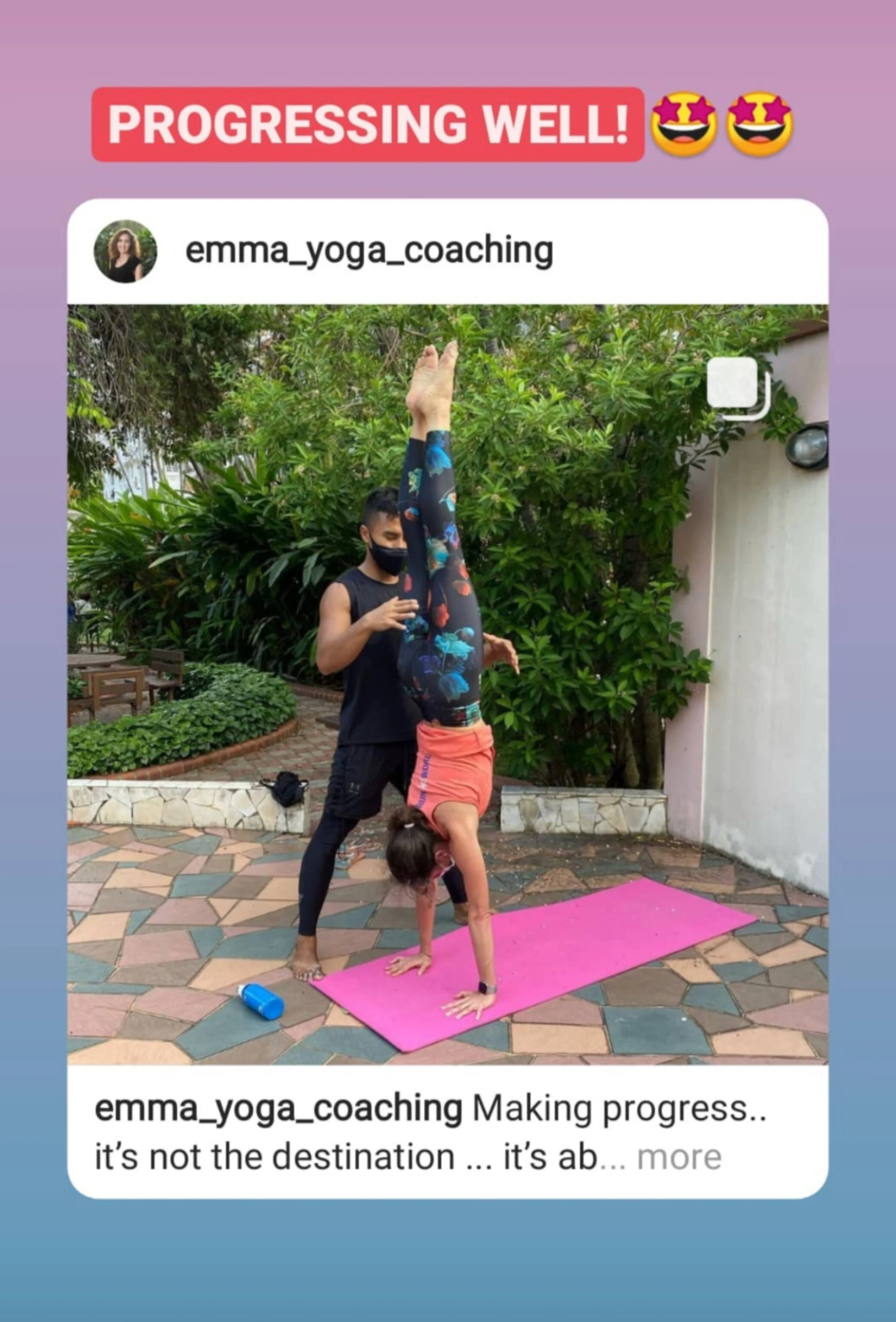 Yoga practice demonstration 2